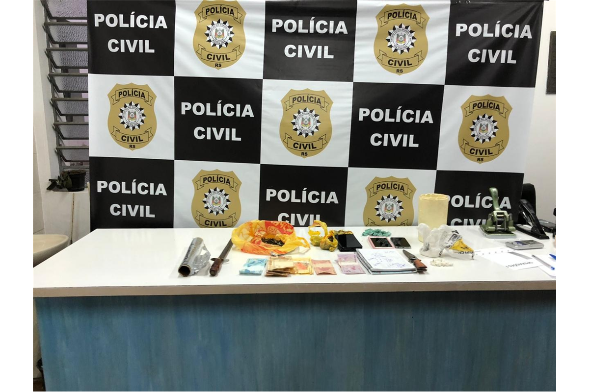 Polícia Civil efetua prisão por tráfico de drogas em Agudo