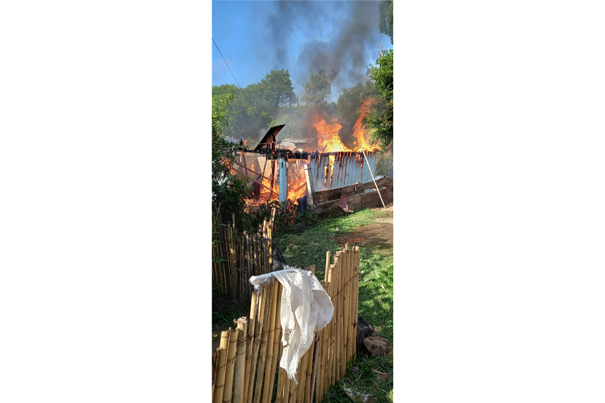 Incêndio consome casa em Faxinal do Soturno