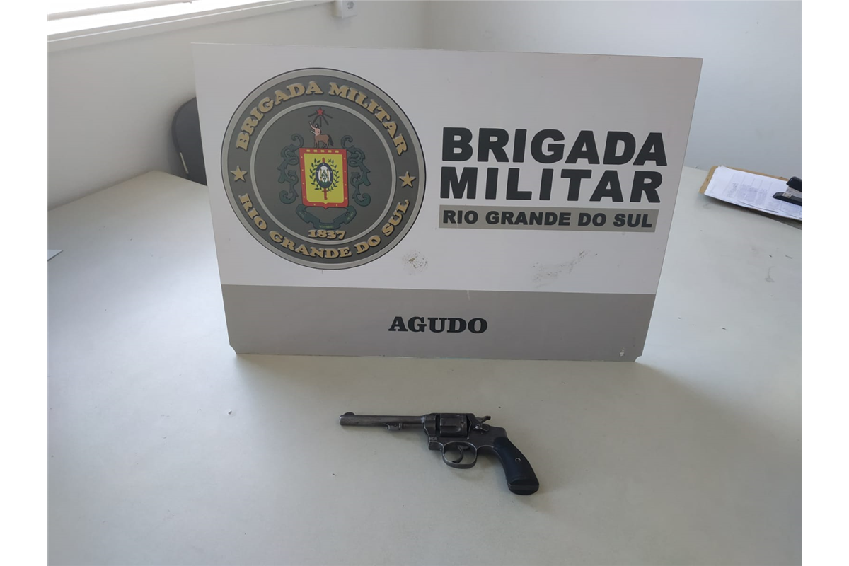 BM de Agudo apreende arma de fogo no interior do município